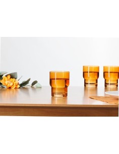 Set 6 bicchieri bassi Ella ocra 30 cl – shopincasa.it