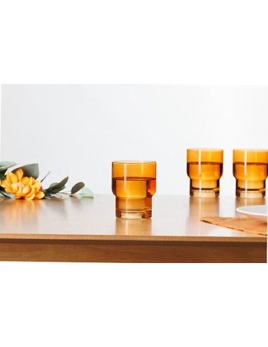 Set 6 bicchieri bassi Ella ocra 30 cl – shopincasa.it