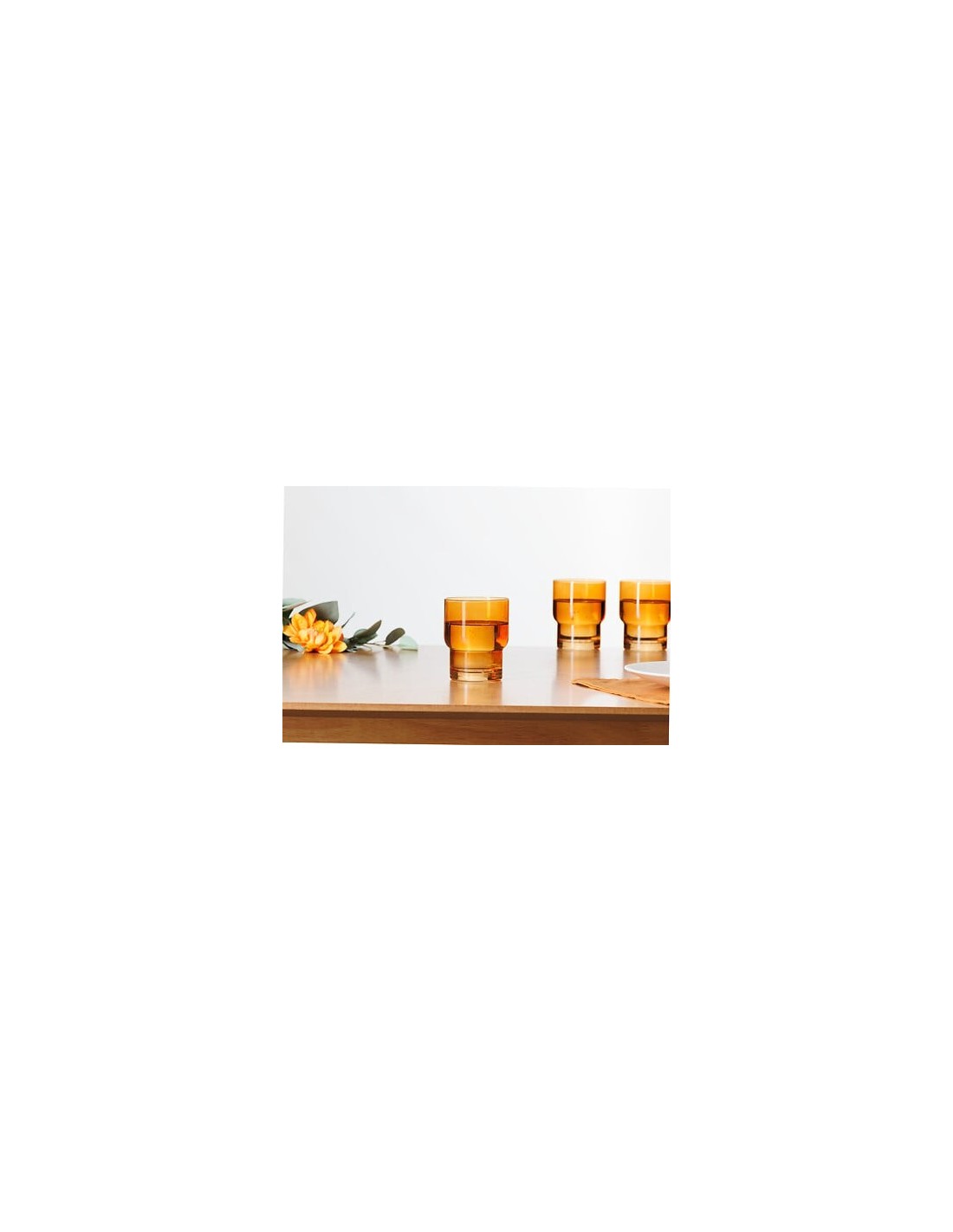 Set 6 bicchieri bassi Ella ocra 30 cl – shopincasa.it