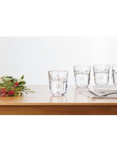 Set 6 bicchieri bassi Face trasparente 30 cl – shopincasa.it