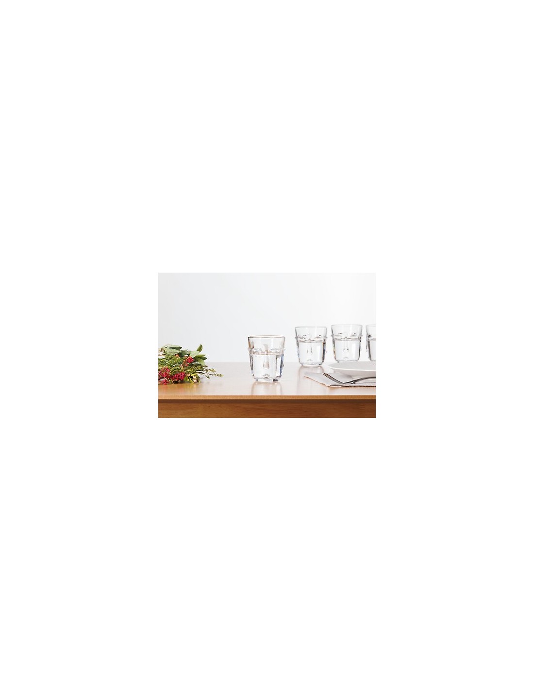 Set 6 bicchieri bassi Face trasparente 30 cl – shopincasa.it