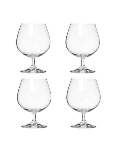 Set 4 bicchieri da cognac 40 cl cristallino – shopincasa.it