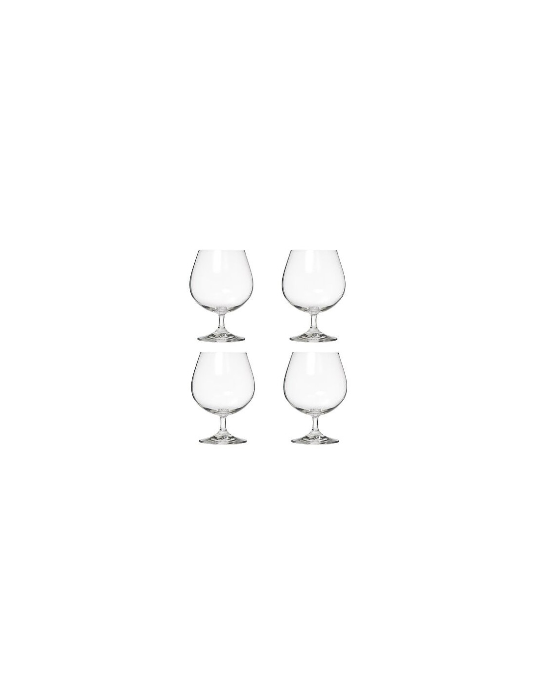 Set 4 bicchieri da cognac 40 cl cristallino – shopincasa.it