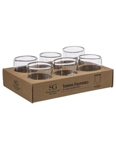 Tazzina espresso a doppia parete Cléa 8 cl in vetro – shopincasa.it