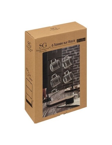 Supporto con 6 tazzine Mia 10 cl vetro trasparente – shopincasa.it