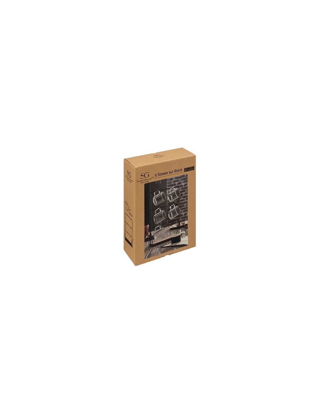 Supporto con 6 tazzine Mia 10 cl vetro trasparente – shopincasa.it