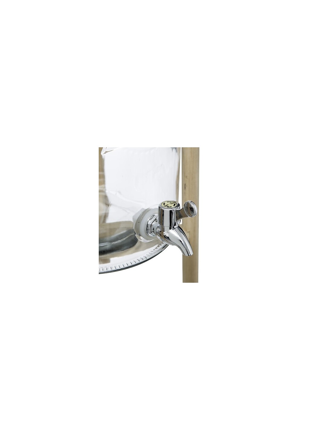 Barattolo con rubinetto su rack 8 L in vetro – shopincasa.it