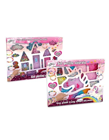 Miss Signorina set perline unicorno castello 2 modelli | shopincasa.it