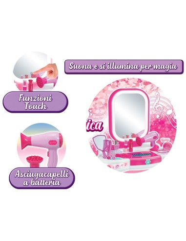 Miss Signorina specchiera 72cm LED luci suoni | shopincasa.it