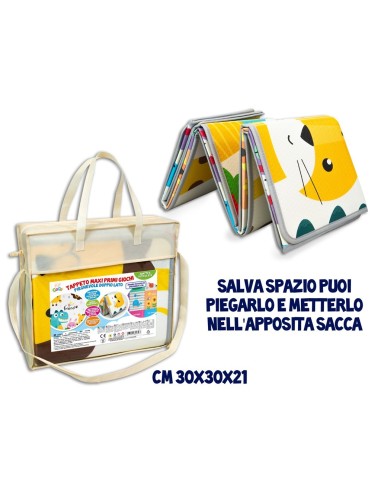 GOGO - TAPPETONE DOUBLE FACE 180X200CM PIEGHEVOLE