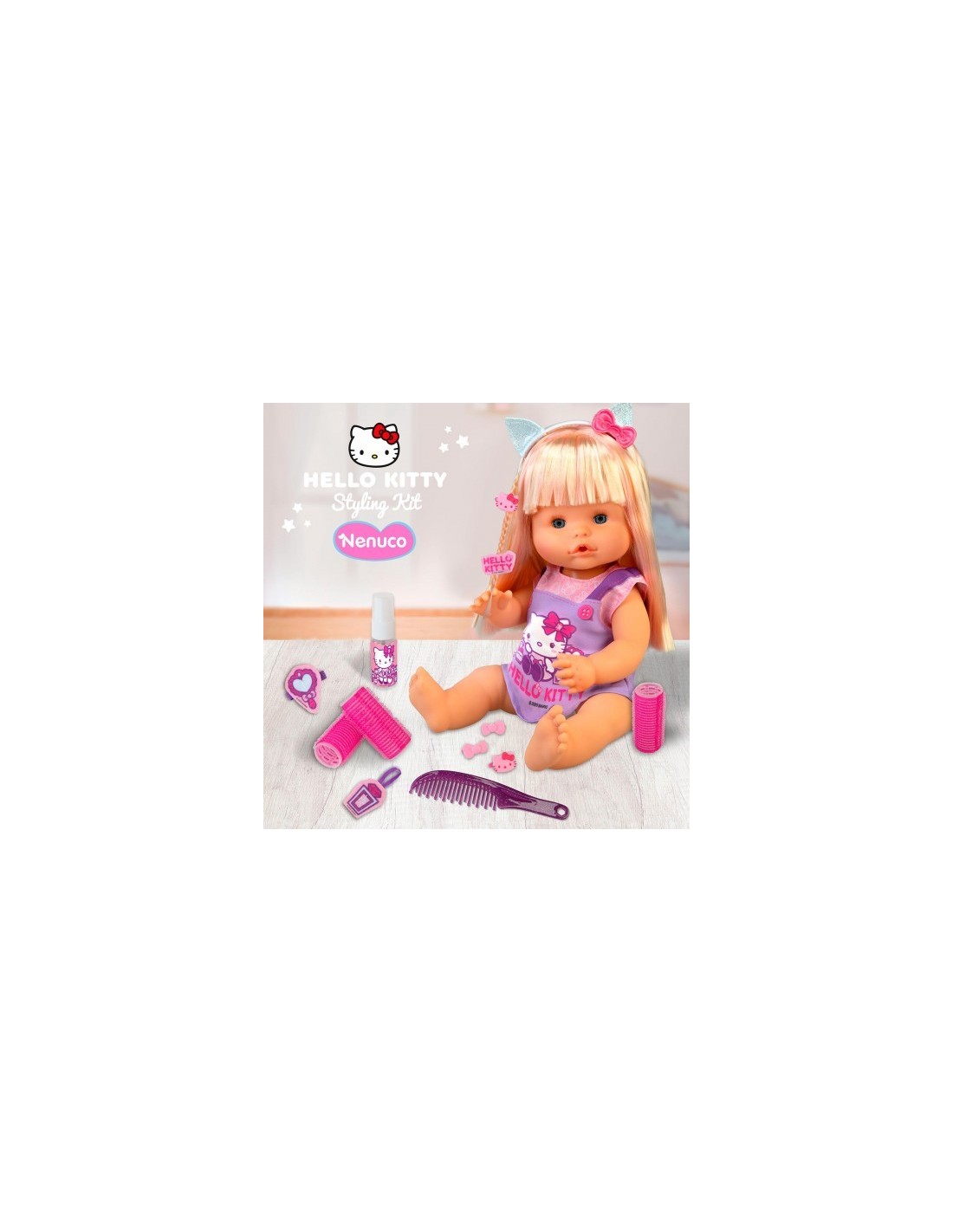 Nenuco bambola 35cm capelli lunghi biondi Hello Kitty | shopincasa.it