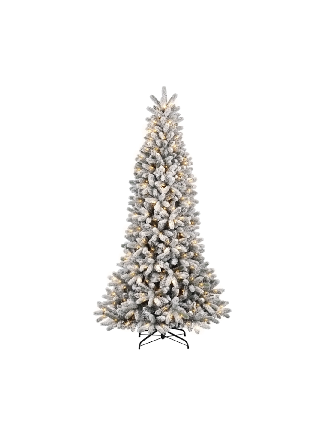 ALBERI DI NATALE: vendita online Albero Montecarlo floccato, 240 cm, 350 LED bianco caldo, giochi di luce, diametro 119 cm, 1...