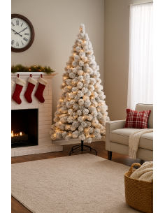 ALBERI E BASI DI NATALE: vendita online Albero Desalpes, 210 cm altezza e diametro 109 cm, 400 LED bianco caldo, giochi di lu... 2