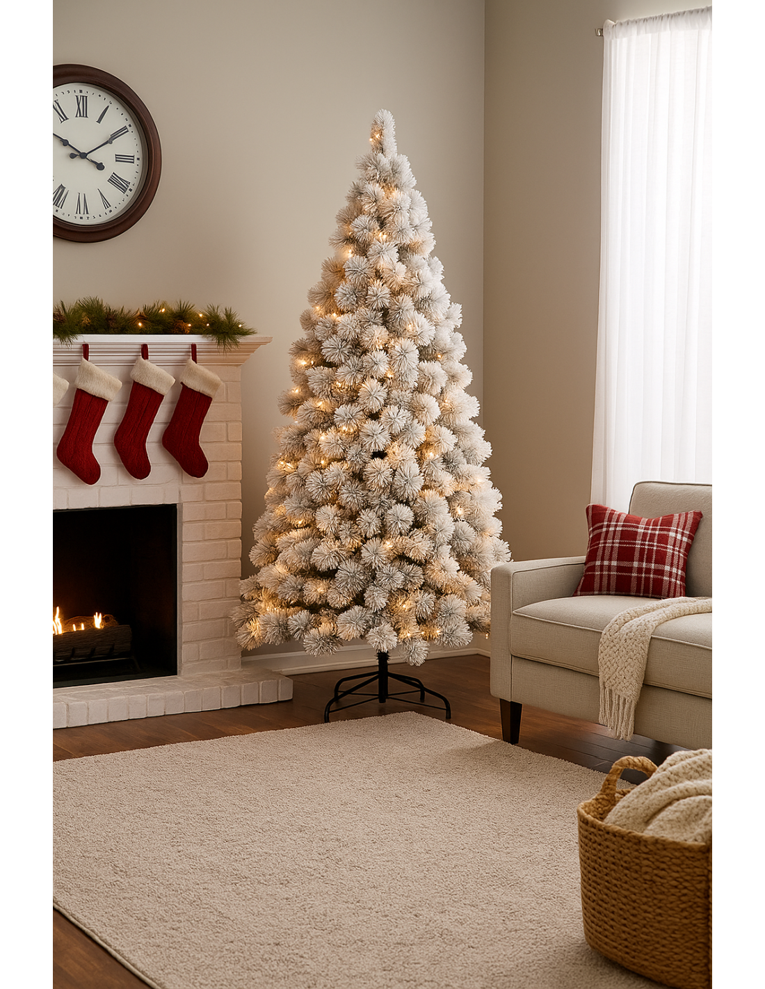 ALBERI E BASI DI NATALE: vendita online Albero Desalpes, 210 cm altezza e diametro 109 cm, 400 LED bianco caldo, giochi di lu...