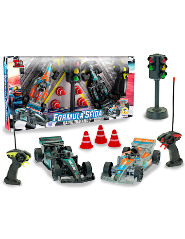 T CONTROL - COPPIA VEICOLI FORMULA1 R/C CON SEMAFORO