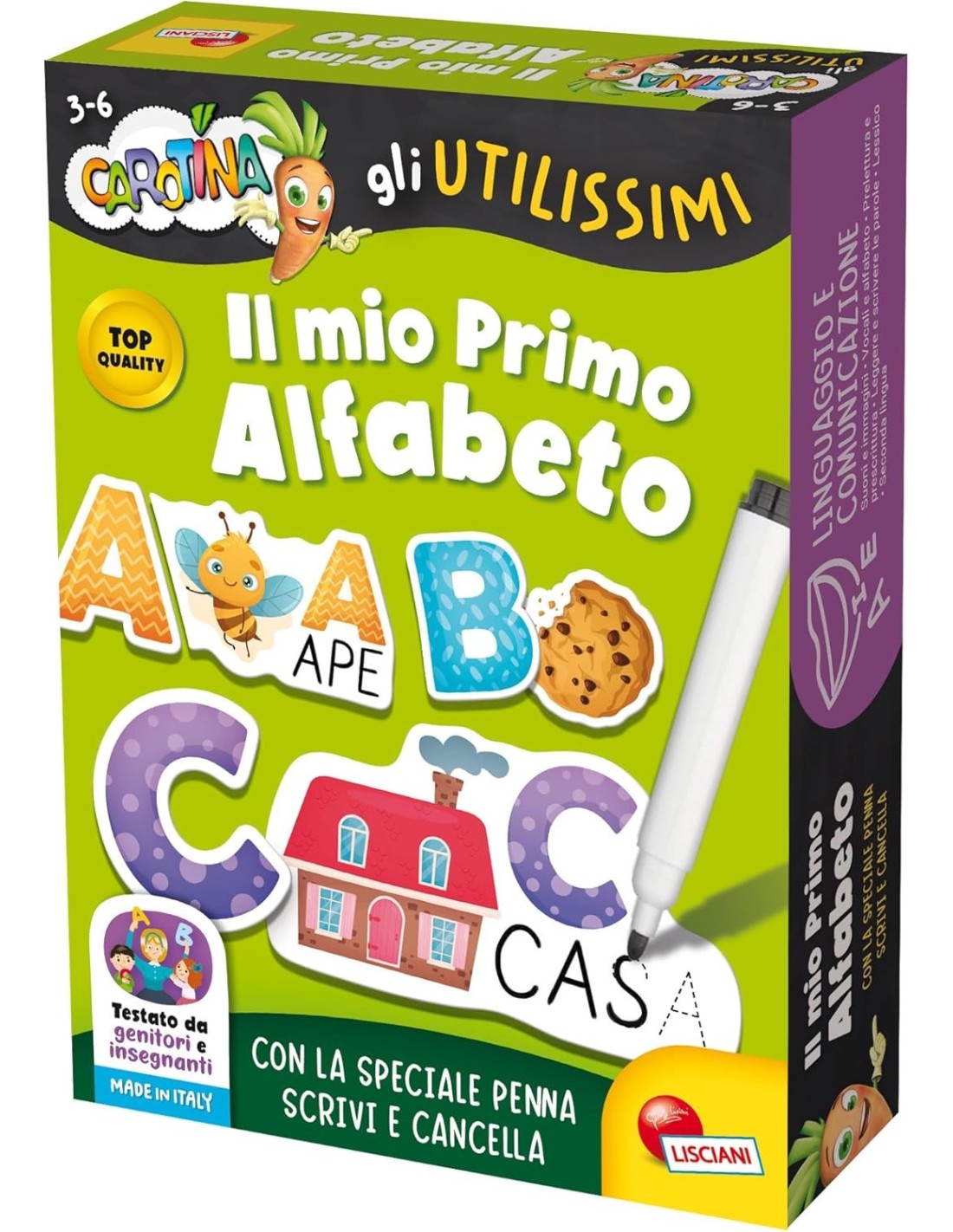 CAROTINA 102341 GLI UTILISSIMI MIO PRIMO ALFABETO su Shop in Casa