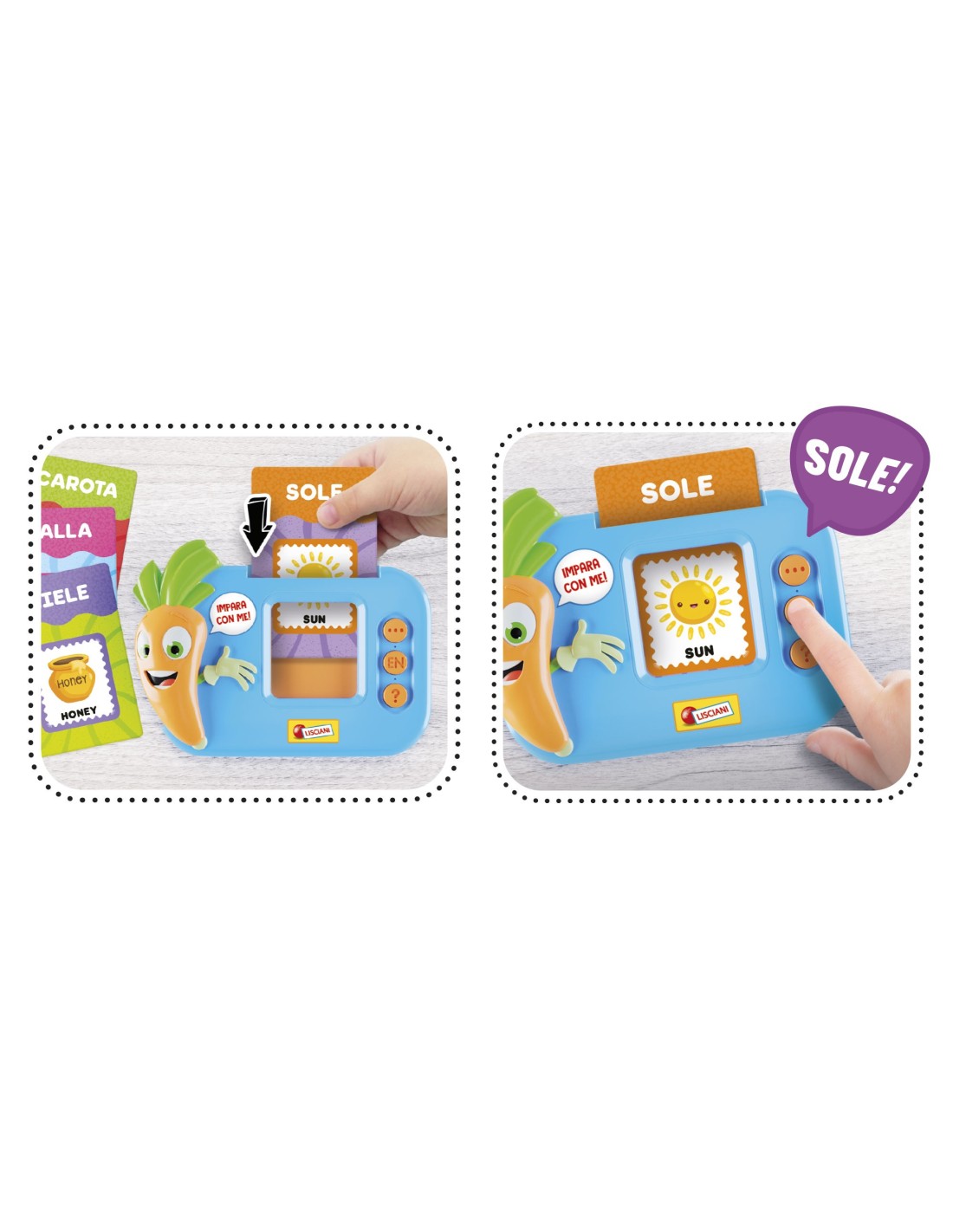 Carotina carte parlanti gioco interattivo 100 parole | shopincasa.it