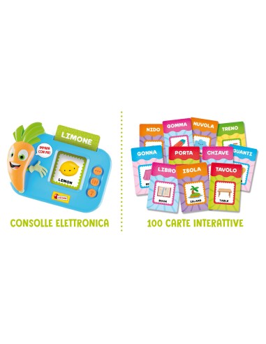 Carotina carte parlanti gioco interattivo 100 parole | shopincasa.it