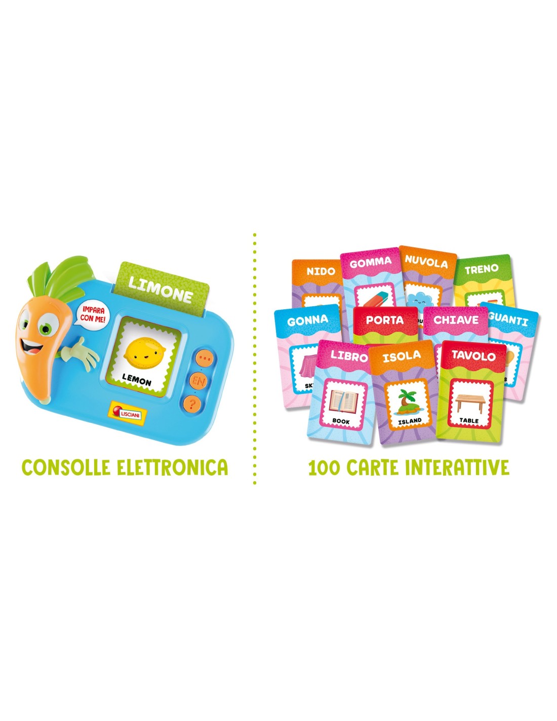 Carotina carte parlanti gioco interattivo 100 parole | shopincasa.it