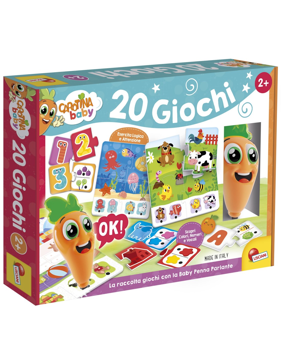 Carotina Baby 20 giochi educativi con penna parlante | shopincasa.it