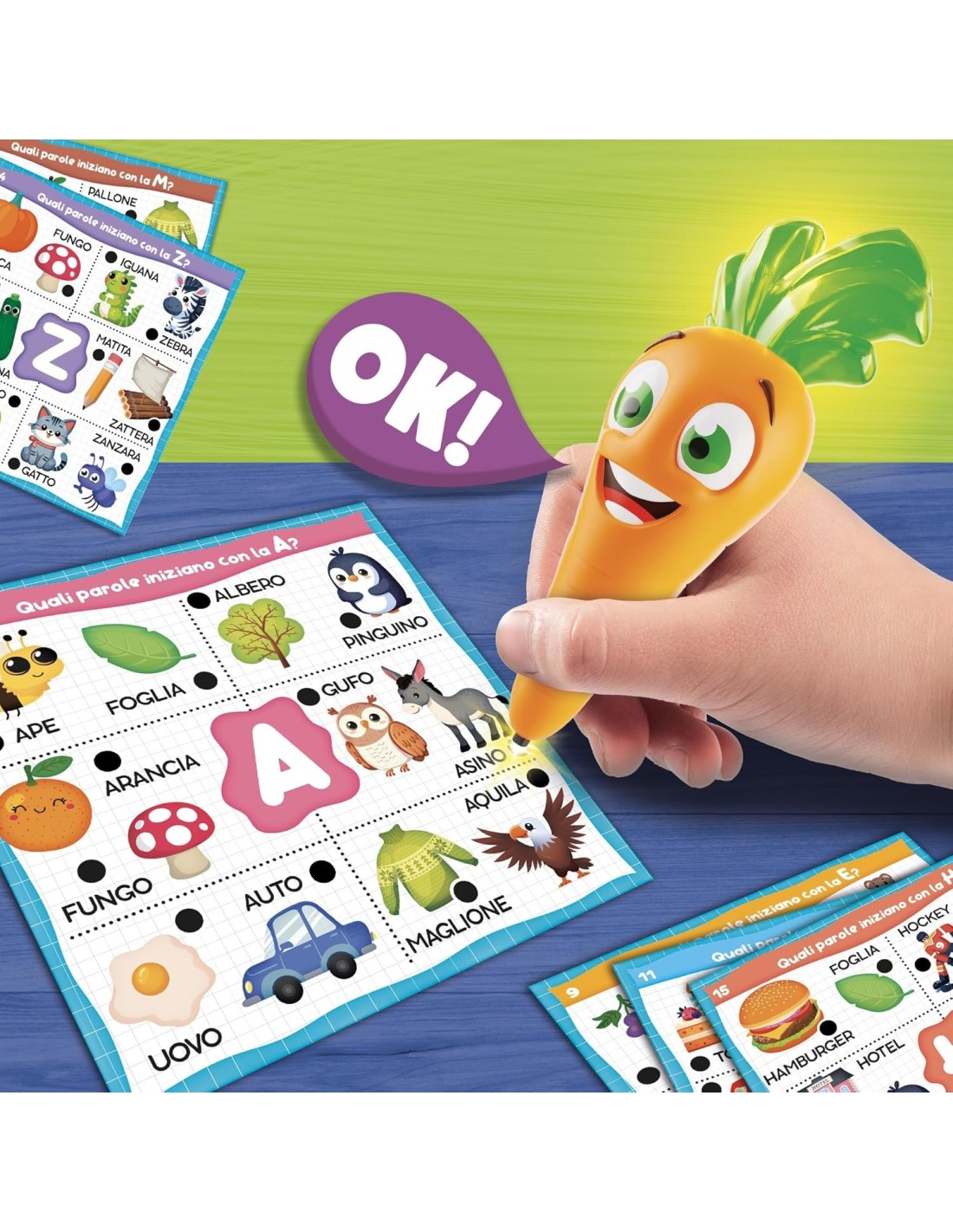 Carotina Prima Maestra ABC penna parlante schede interattive | shopincasa.it