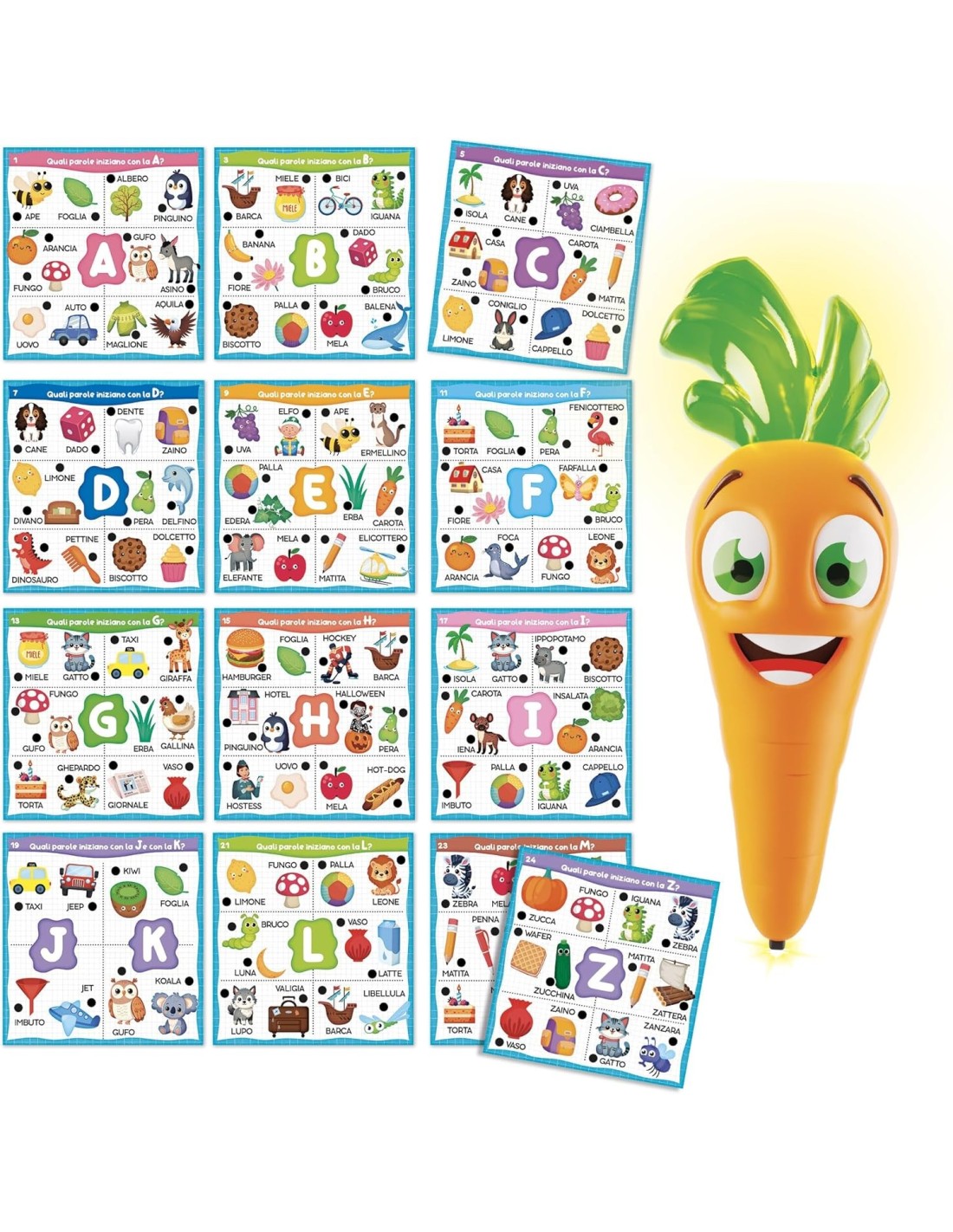 Carotina Prima Maestra ABC penna parlante schede interattive | shopincasa.it