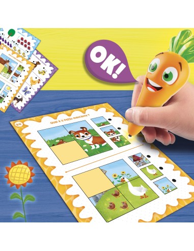 Carotina Prima Maestra Maxi Schede Fattoria gioco educativo | shopincasa.it