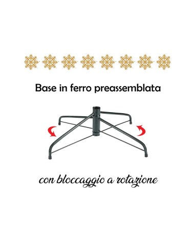 ALBERI E BASI DI NATALE: vendita online Albero di Natale "Montecarlo" da 210cm e diametro 104cm in offerta