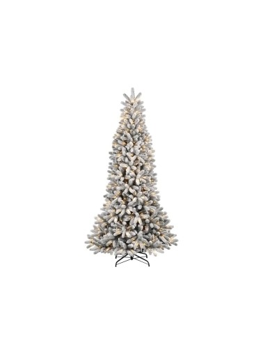 ALBERI E BASI DI NATALE: vendita online Albero di Natale floccato con LED "Montecarlo" altezza 210 cm e un diametro di 104cm ...