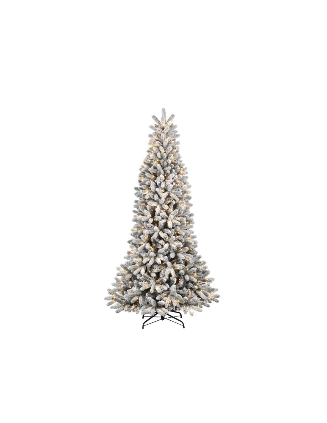 ALBERI E BASI DI NATALE: vendita online Albero di Natale floccato con LED "Montecarlo" altezza 210 cm e un diametro di 104cm ...