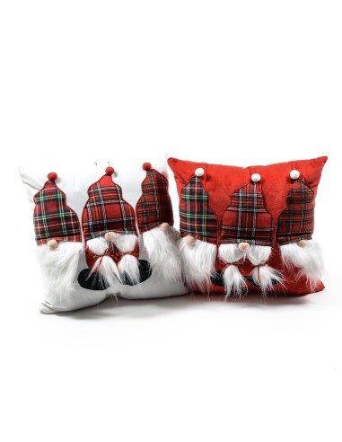 TESSILE: vendita online Cuscino di Natale 42x42 cm assortito, decorazione festiva morbida e colorata, La magia di natale per ...