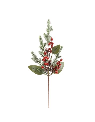 TRALCIO NATALIZIO CON BACCHE 60CM