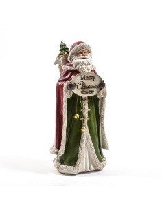 OGGETTISTICA NATALE: vendita online Babbo Natale di Natale in resina 18x14x36 cm, La magia di natale per tavoli, mensole e ce...