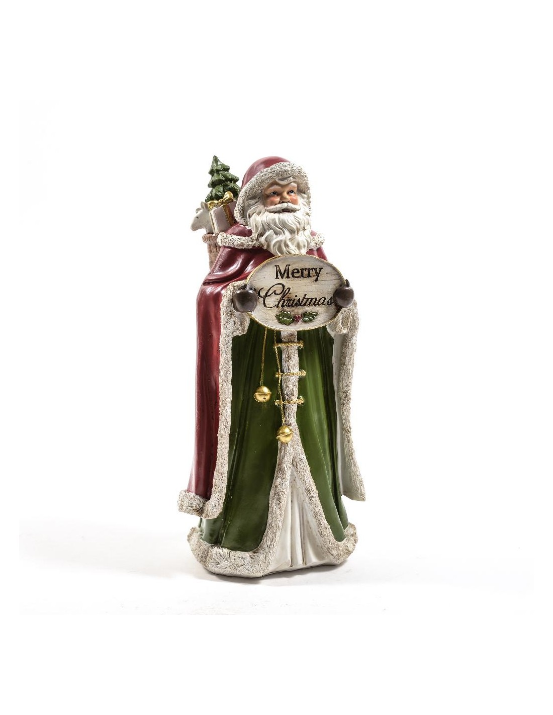 BABBO NATALE RESINA 18X14X36CM