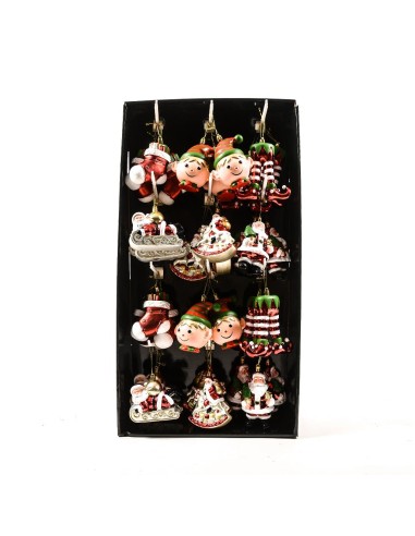 PENDENTE NATALIZIO PLASTICA 6X12CM ASSORTITO
