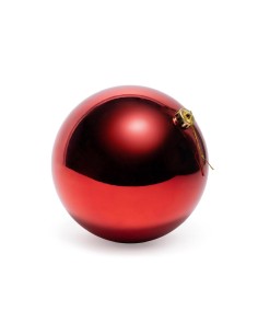 SFERE E PENDAGLI: vendita online Sfera di Natale rossa lucida 20 cm in plastica, La magia di natale per alberi, centrotavola ...