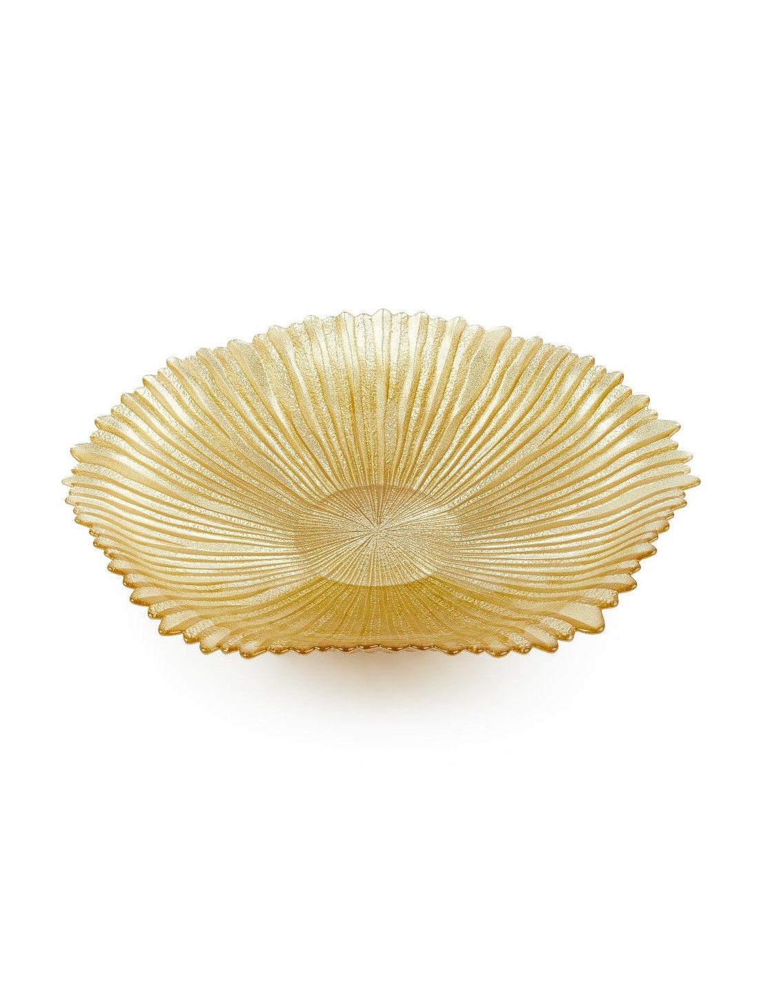 CENTROTAVOLA VETRO ORO 40,5X8CM