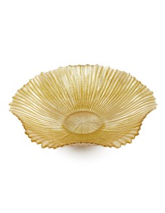 CENTROTAVOLA VETRO ORO 31,5X7CM