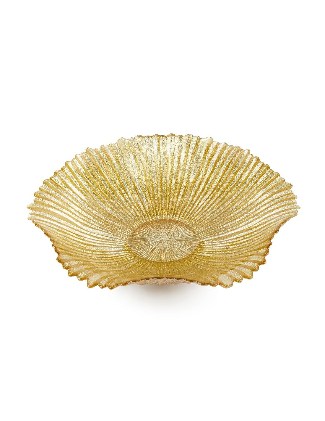 CENTROTAVOLA VETRO ORO 31,5X7CM