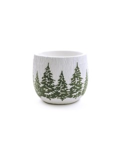 OGGETTISTICA NATALE: vendita online Vaso di Natale in cemento decorato 15x15x13 cm, La magia di natale per tavoli, mensole e ...