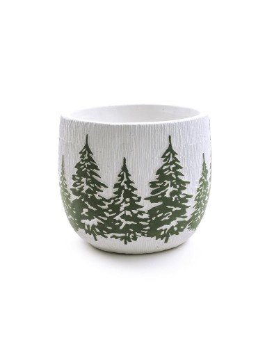 VASO CEMENTO DECORATO 18X18X16CM