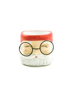 VASO BABBO CON OCCHIALI CEMENTO 12,5X11,5X10CM