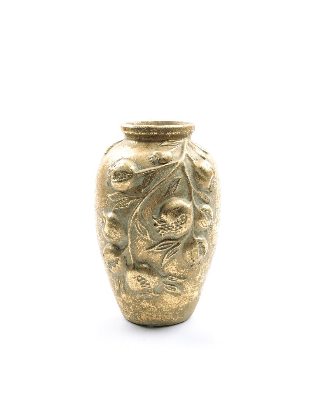 PORCELLANE: vendita online Vaso di Natale melograni oro, ceramica elegante, 18,5x26 cm, decorazione raffinata, La magia di na...