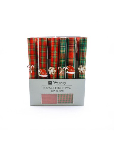 TOVAGLIETTA TARTAN CON PORTATOVAGLIOLI 30X45CM ASSORTITO