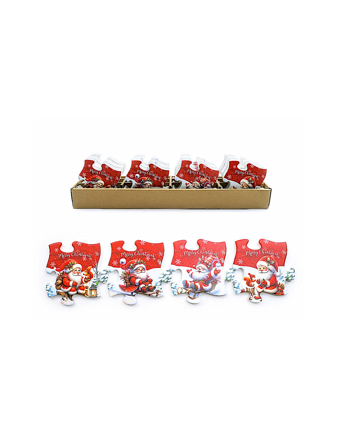 SOTTOBICCHIERE PUZZLE 11X11CM CERAMICA ASSORTITO