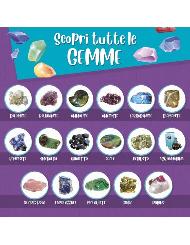 Kit scientifico scoperta minerali con gesso e poster – shopincasa.it