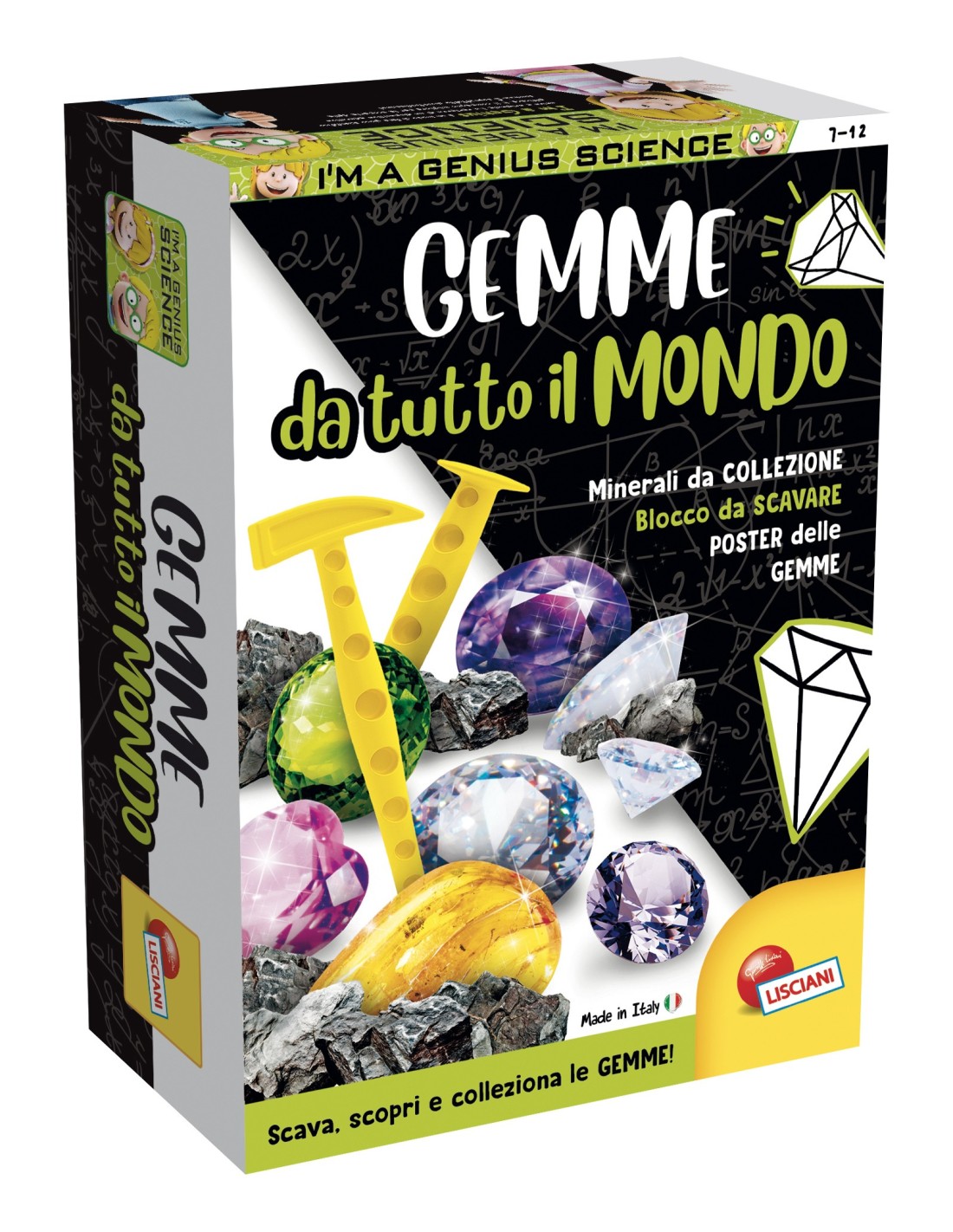 Kit scientifico scoperta minerali con gesso e poster – shopincasa.it