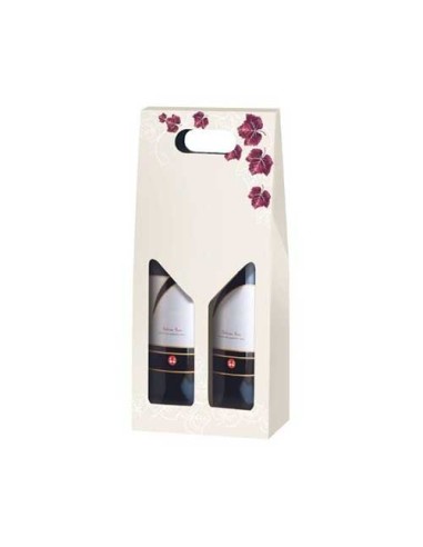 CARTONE VINO 2P DEC FOGLIE