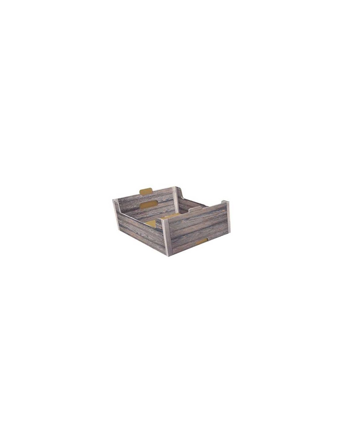 CASSETTA MEDIA VINTAGE WOOD 35X24X12CM