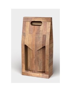 CASSETTA VINO TEAK 2 BOTTIGLIE